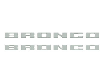 Bronco Running Board Letter Inserts/Overlays Fits 2021 - 2026 Ford Bronco - Speedlogix