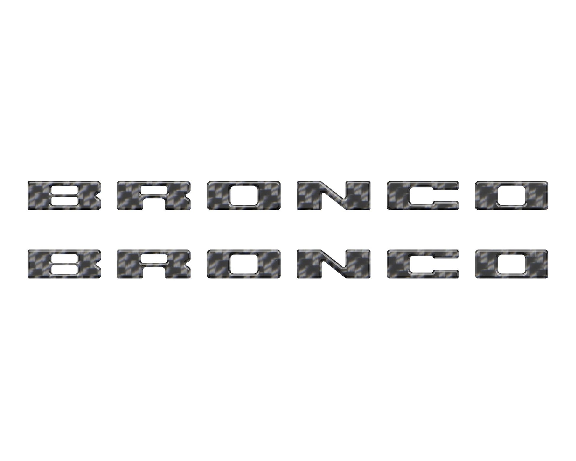 Bronco Running Board Letter Inserts/Overlays Fits 2021 - 2026 Ford Bronco - Speedlogix