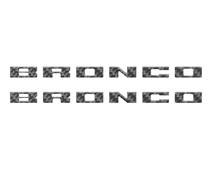 Bronco Running Board Letter Inserts/Overlays Fits 2021 - 2026 Ford Bronco - Speedlogix
