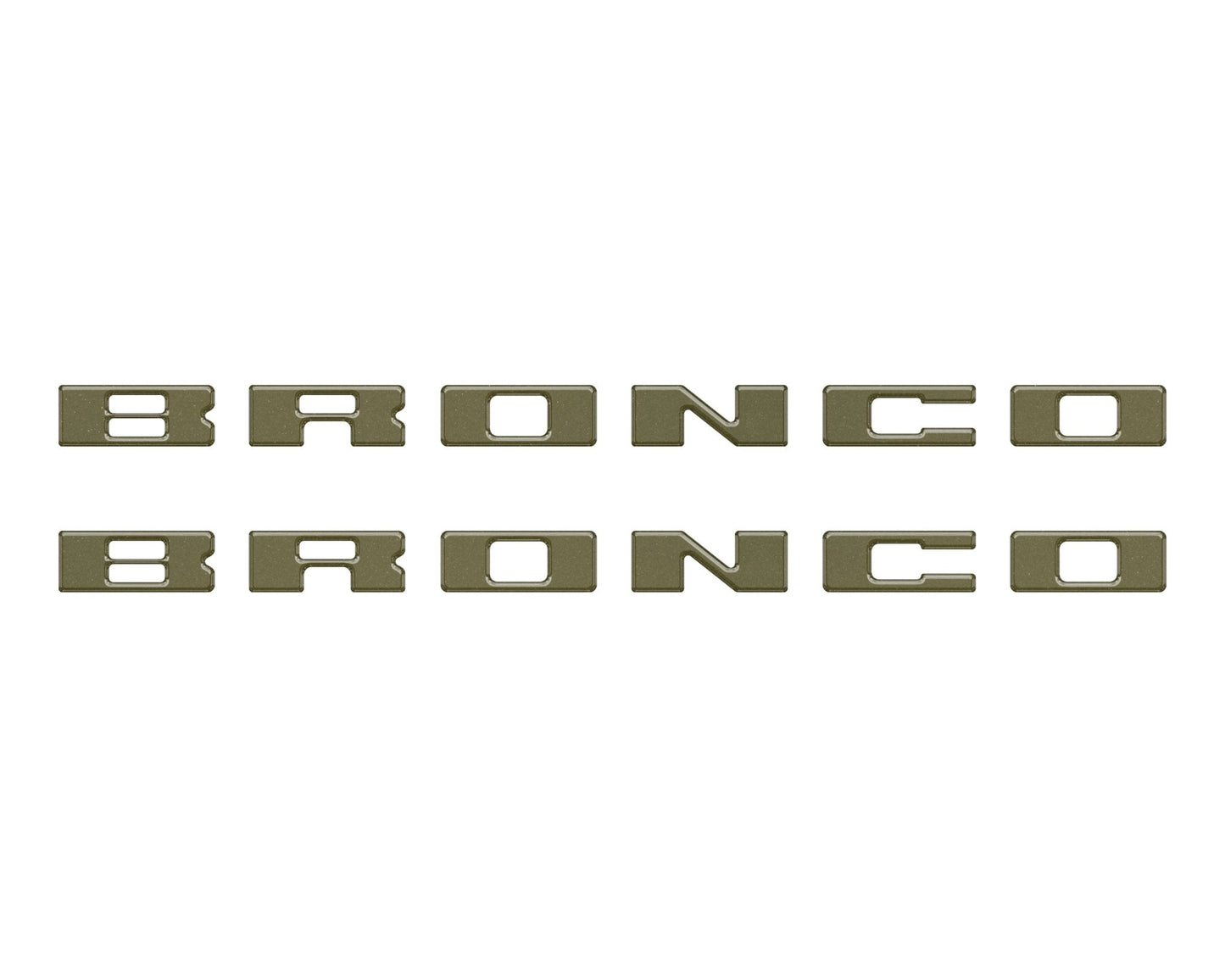 Bronco Running Board Letter Inserts/Overlays Fits 2021 - 2026 Ford Bronco - Speedlogix