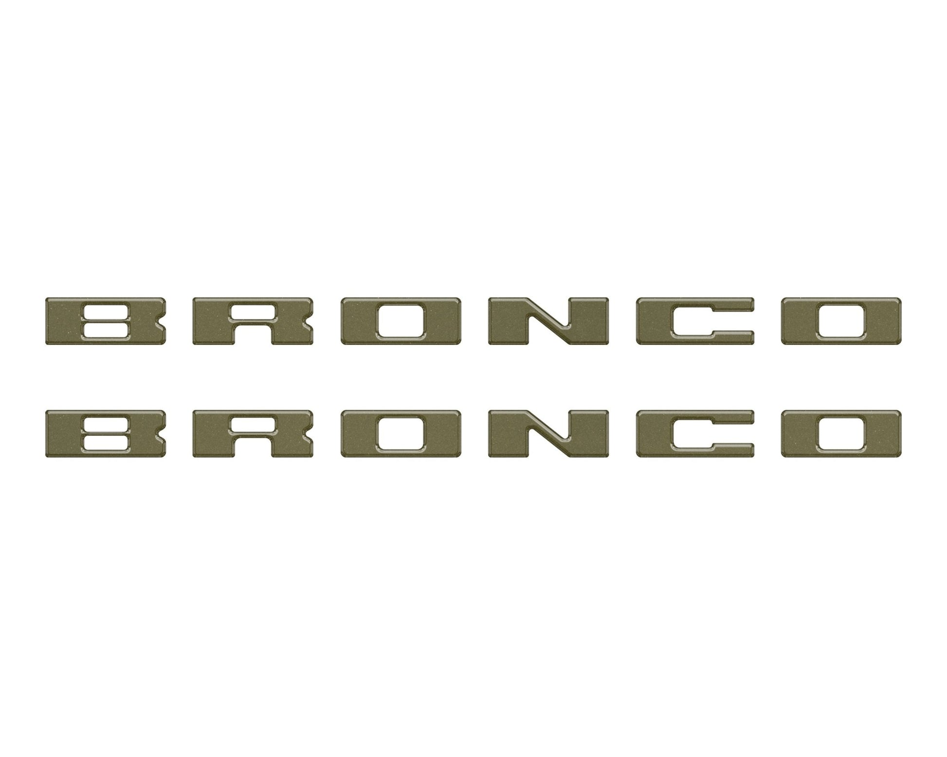 Bronco Running Board Letter Inserts/Overlays Fits 2021 - 2026 Ford Bronco - Speedlogix