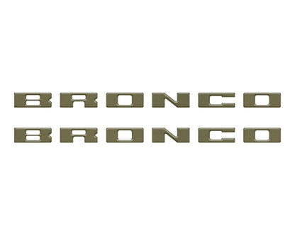 Bronco Running Board Letter Inserts/Overlays Fits 2021 - 2026 Ford Bronco - Speedlogix