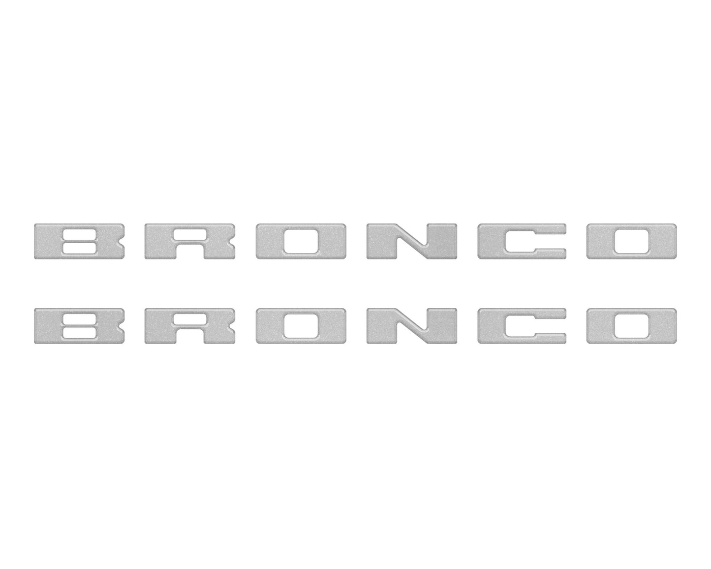 Bronco Running Board Letter Inserts/Overlays Fits 2021 - 2026 Ford Bronco - Speedlogix
