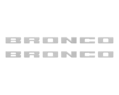 Bronco Running Board Letter Inserts/Overlays Fits 2021 - 2026 Ford Bronco - Speedlogix