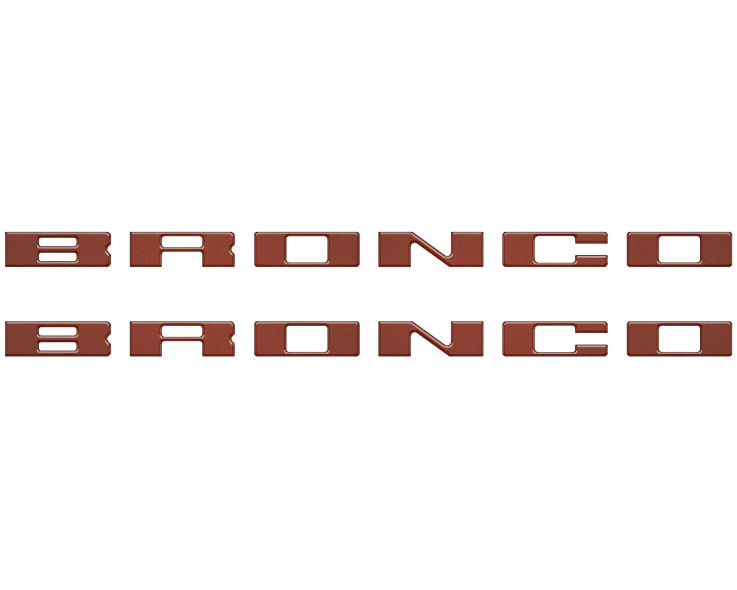 Bronco Running Board Letter Inserts/Overlays Fits 2021 - 2026 Ford Bronco - Speedlogix