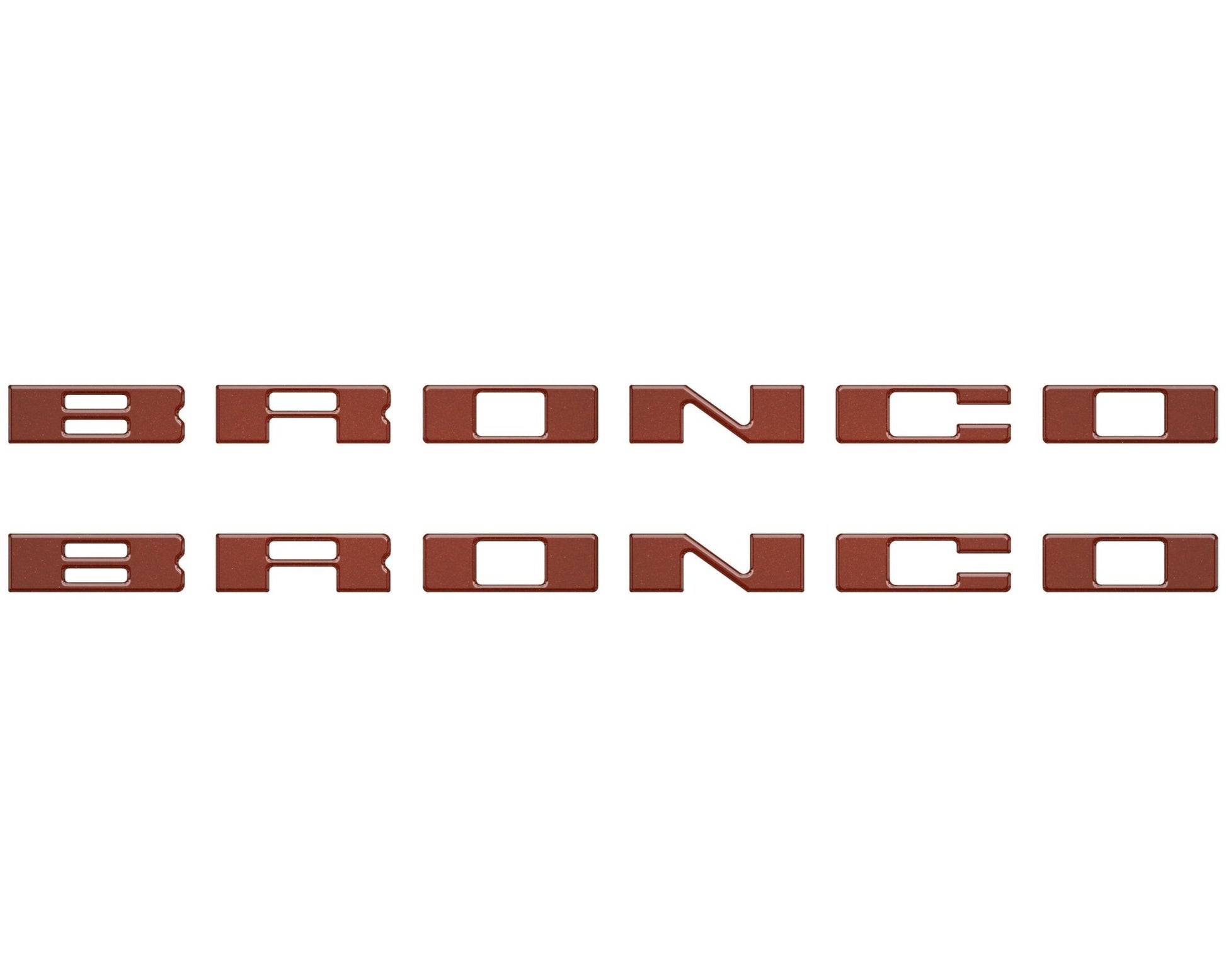 Bronco Running Board Letter Inserts/Overlays Fits 2021 - 2026 Ford Bronco - Speedlogix