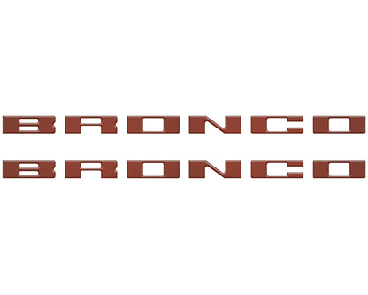 Bronco Running Board Letter Inserts/Overlays Fits 2021 - 2026 Ford Bronco - Speedlogix