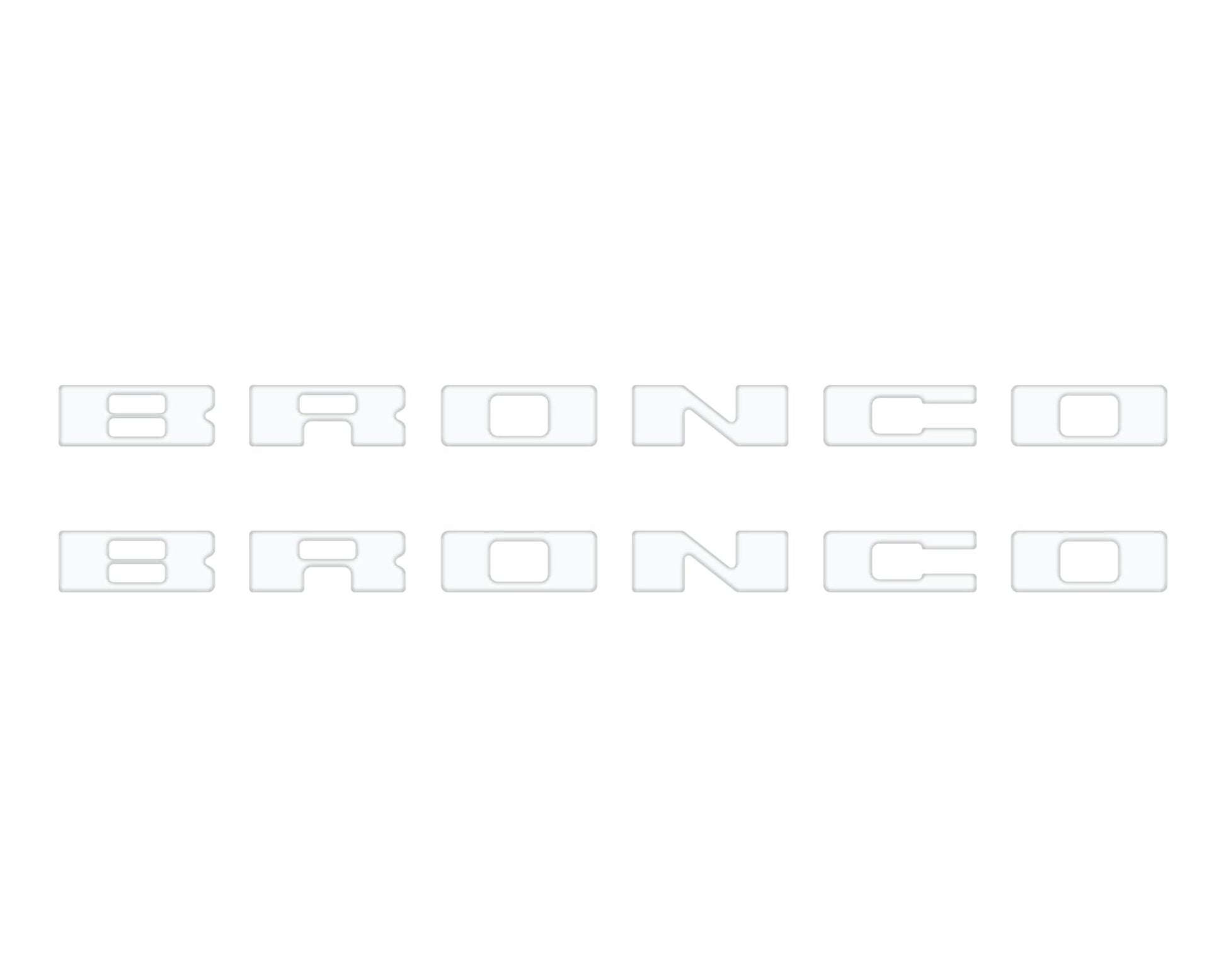 Bronco Running Board Letter Inserts/Overlays Fits 2021 - 2026 Ford Bronco - Speedlogix