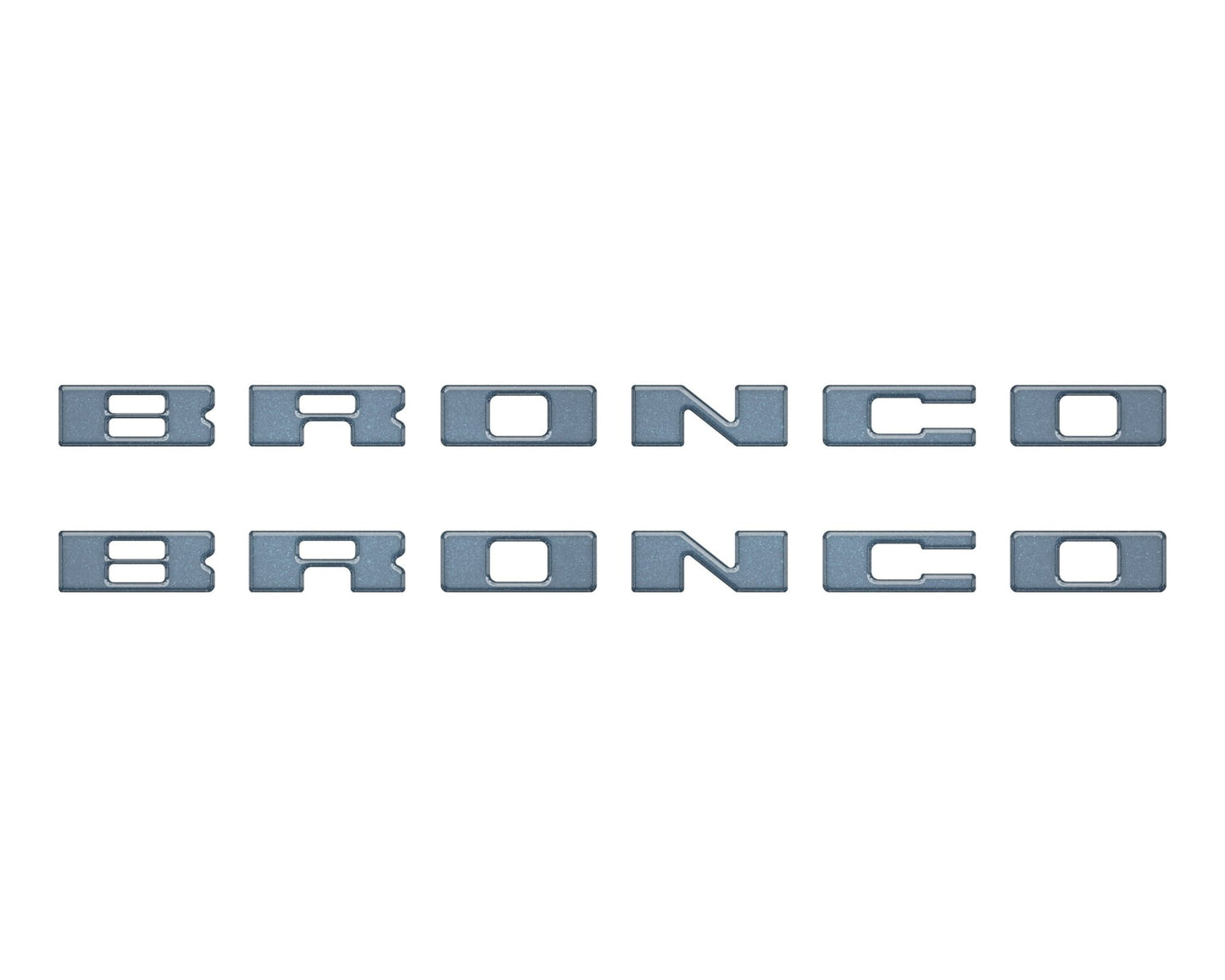 Bronco Running Board Letter Inserts/Overlays Fits 2021 - 2026 Ford Bronco - Speedlogix