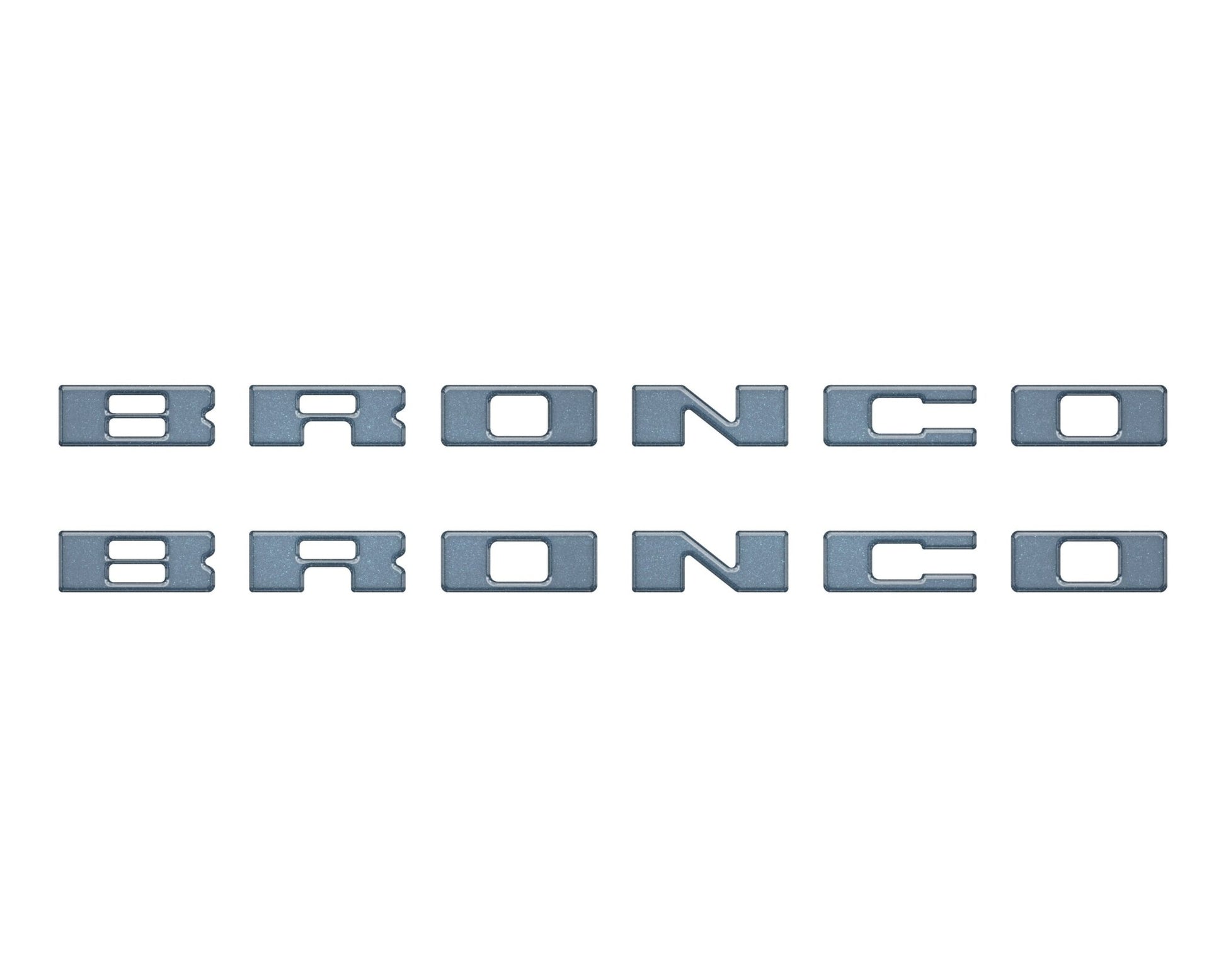 Bronco Running Board Letter Inserts/Overlays Fits 2021 - 2026 Ford Bronco - Speedlogix