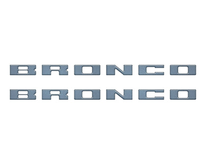 Bronco Running Board Letter Inserts/Overlays Fits 2021 - 2026 Ford Bronco - Speedlogix