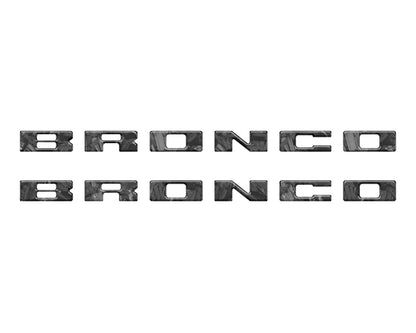 Bronco Running Board Letter Inserts/Overlays Fits 2021 - 2026 Ford Bronco - Speedlogix