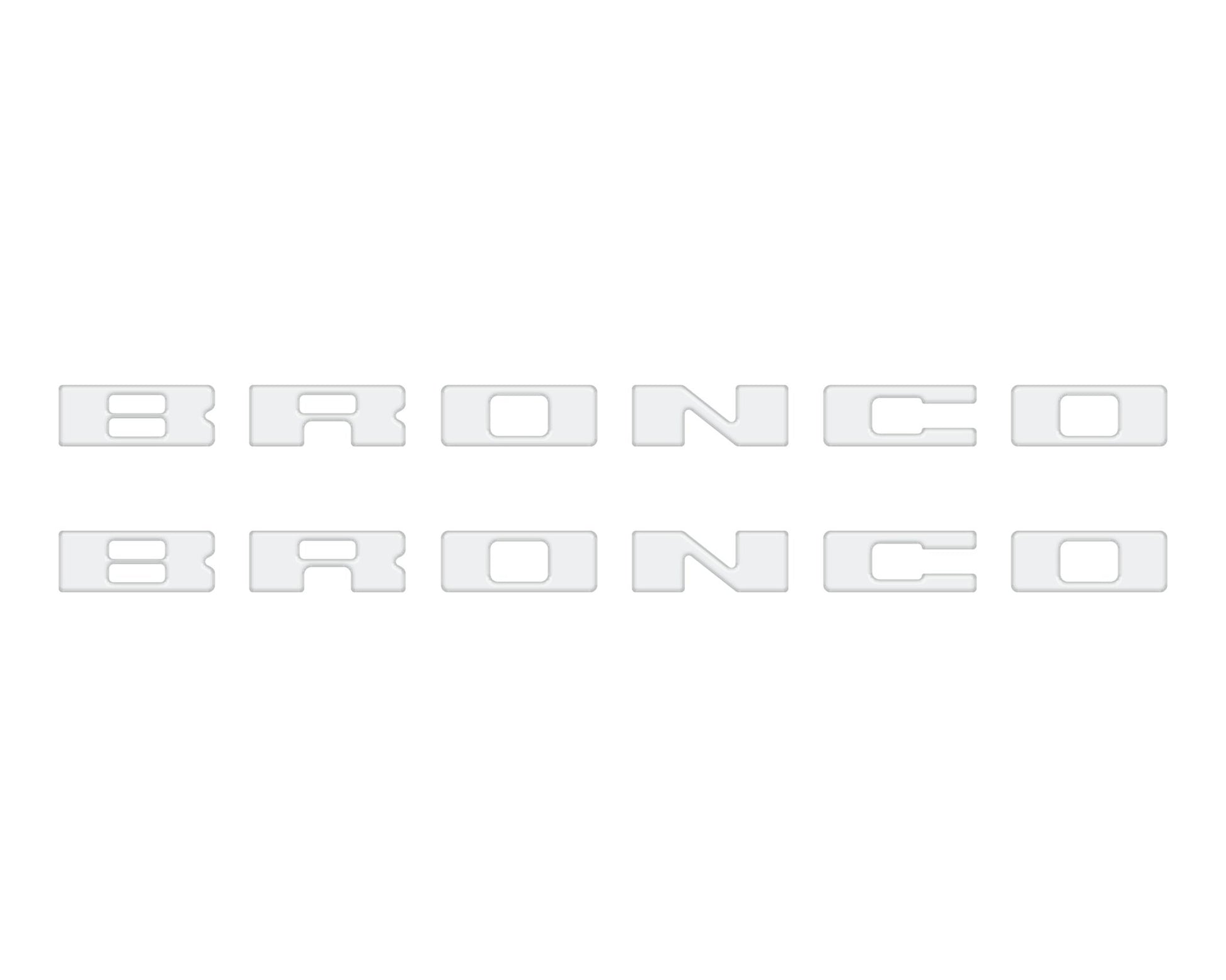 Bronco Running Board Letter Inserts/Overlays Fits 2021 - 2026 Ford Bronco - Speedlogix