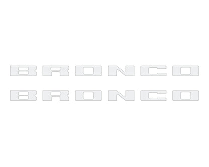 Bronco Running Board Letter Inserts/Overlays Fits 2021 - 2026 Ford Bronco - Speedlogix