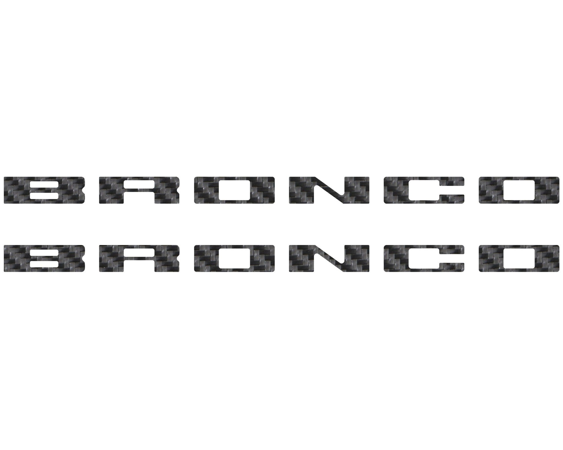 Bronco Running Board Letter Inserts/Overlays Fits 2021 - 2026 Ford Bronco - Speedlogix
