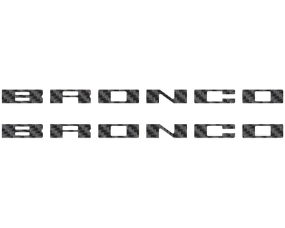 Bronco Running Board Letter Inserts/Overlays Fits 2021 - 2026 Ford Bronco - Speedlogix