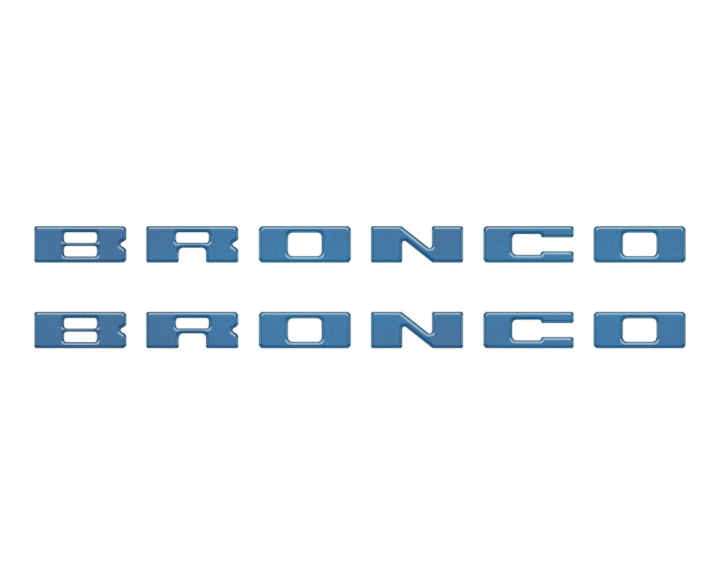 Bronco Running Board Letter Inserts/Overlays Fits 2021 - 2026 Ford Bronco - Speedlogix