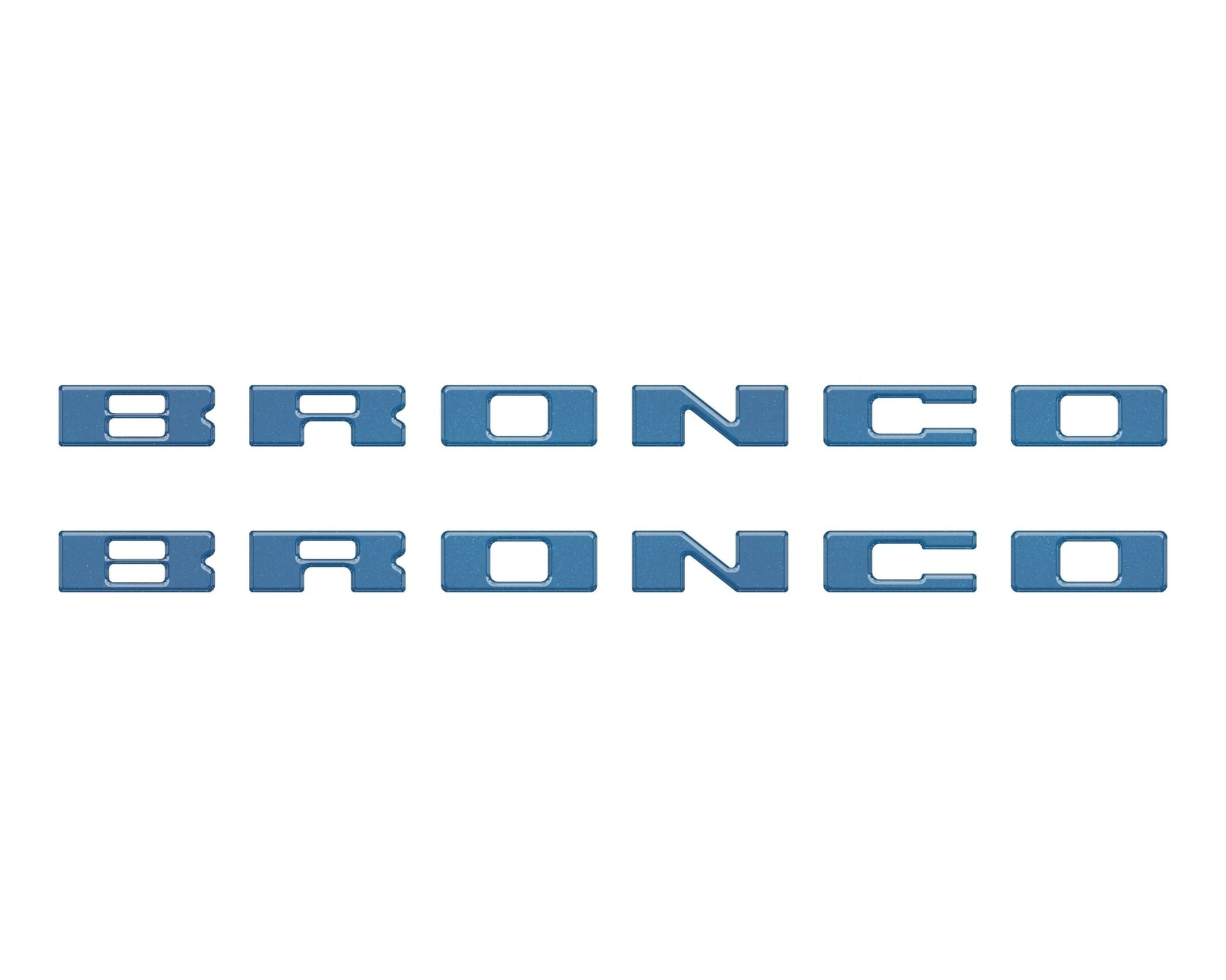 Bronco Running Board Letter Inserts/Overlays Fits 2021 - 2026 Ford Bronco - Speedlogix