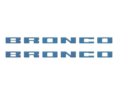 Bronco Running Board Letter Inserts/Overlays Fits 2021 - 2026 Ford Bronco - Speedlogix