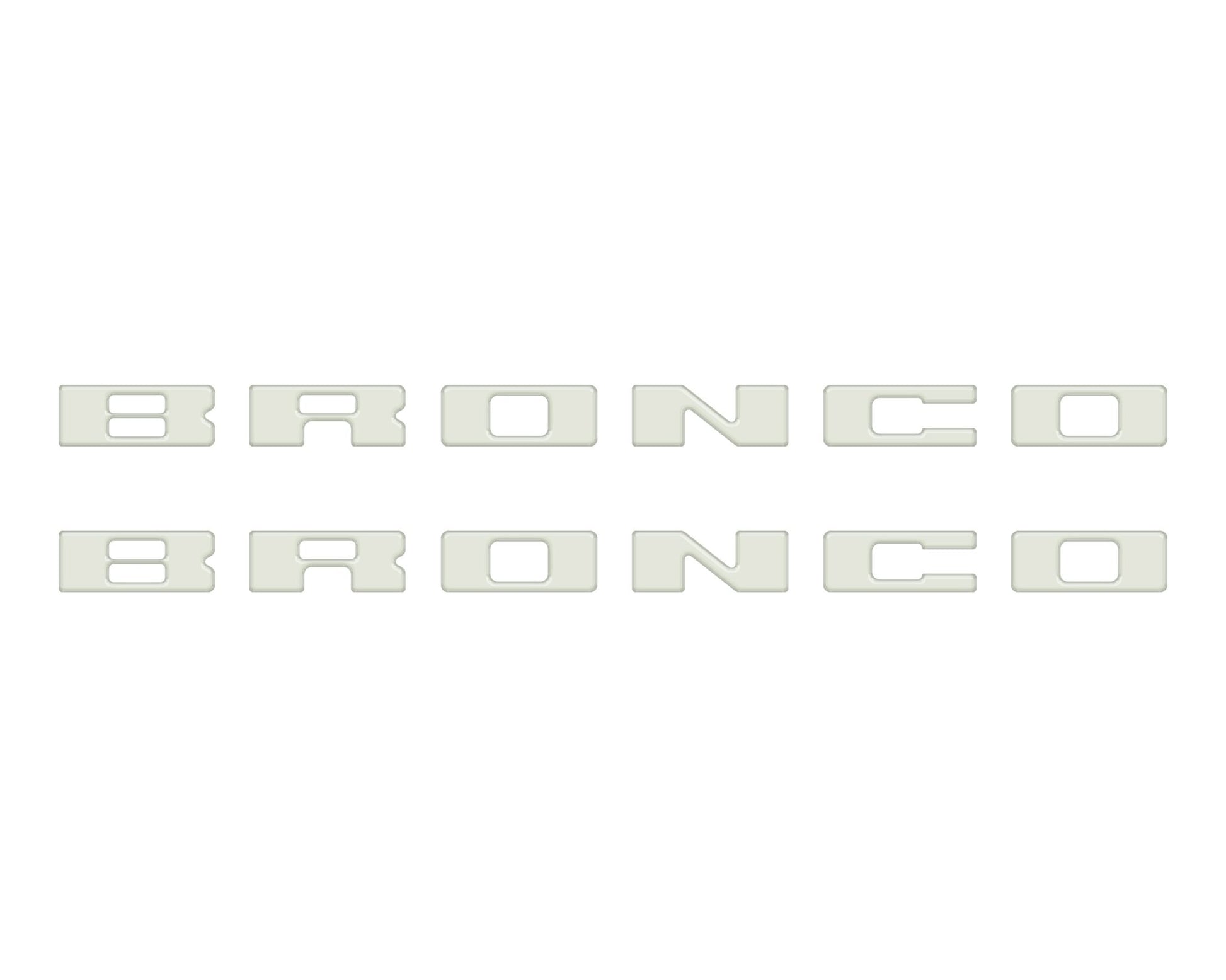 Bronco Running Board Letter Inserts/Overlays Fits 2021 - 2026 Ford Bronco - Speedlogix