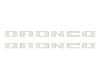 Bronco Running Board Letter Inserts/Overlays Fits 2021 - 2026 Ford Bronco - Speedlogix