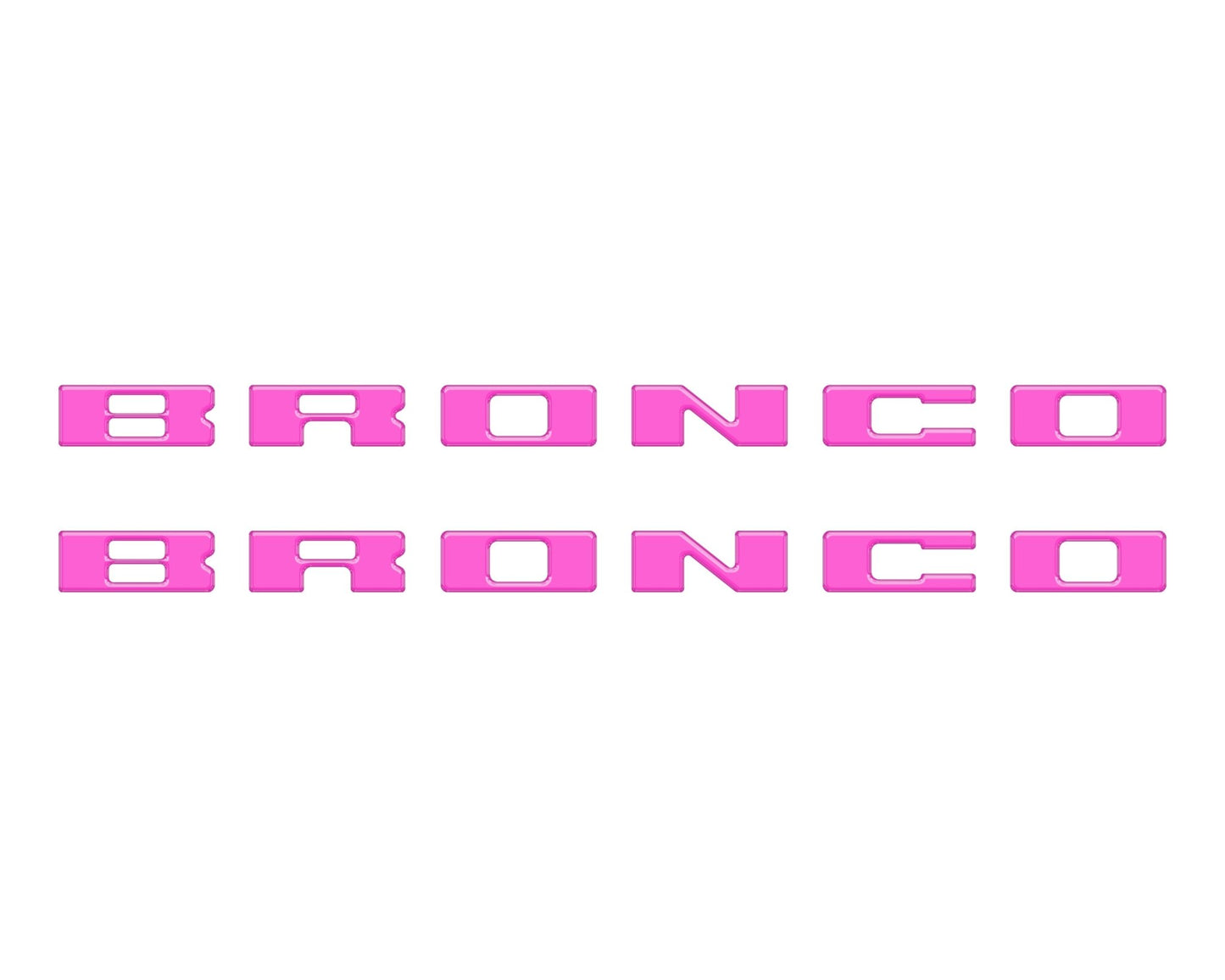 Bronco Running Board Letter Inserts/Overlays Fits 2021 - 2026 Ford Bronco - Speedlogix