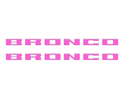 Bronco Running Board Letter Inserts/Overlays Fits 2021 - 2026 Ford Bronco - Speedlogix