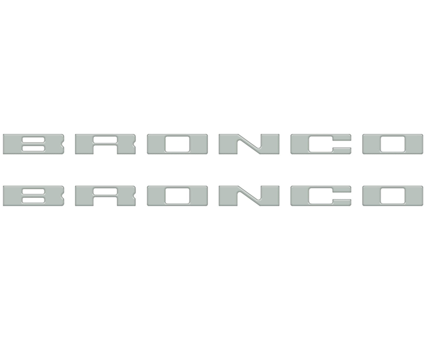 Bronco Running Board Letter Inserts/Overlays Fits 2021 - 2026 Ford Bronco - Speedlogix