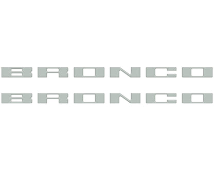 Bronco Running Board Letter Inserts/Overlays Fits 2021 - 2026 Ford Bronco - Speedlogix