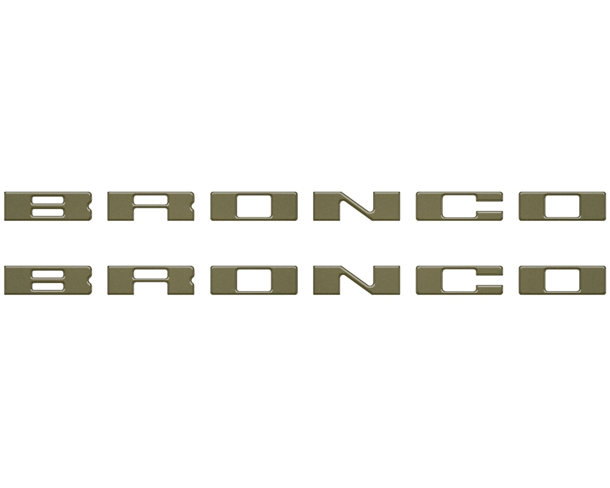 Bronco Running Board Letter Inserts/Overlays Fits 2021 - 2026 Ford Bronco - Speedlogix