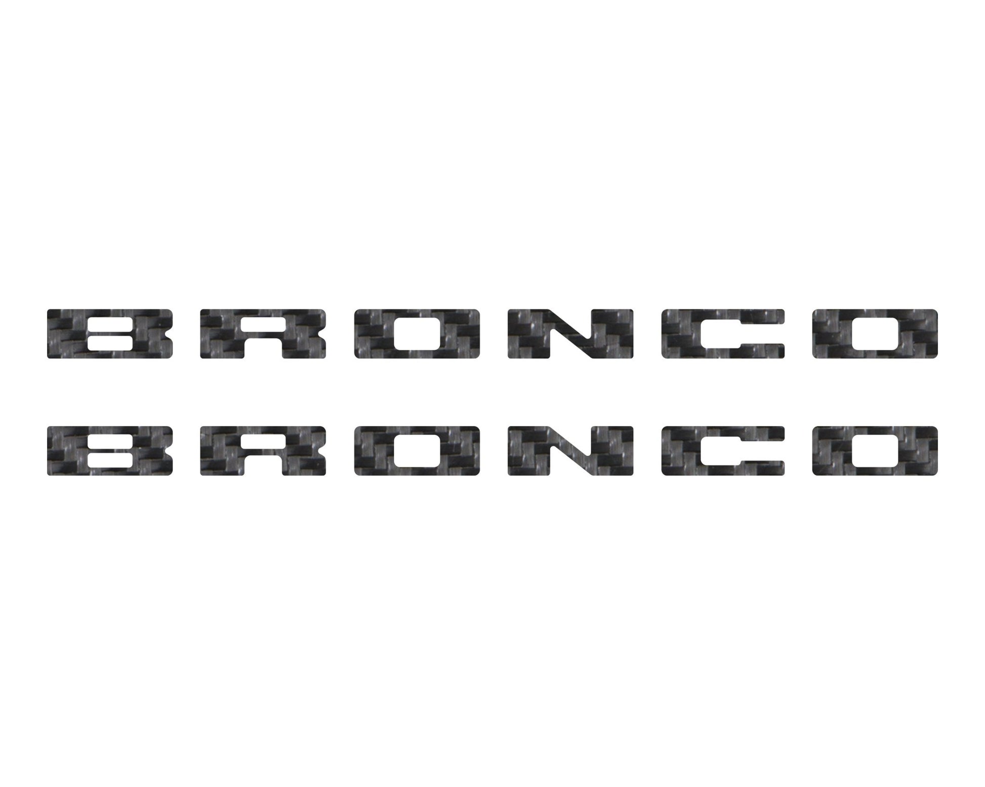 Bronco Running Board Letter Inserts/Overlays Fits 2021 - 2026 Ford Bronco - Speedlogix