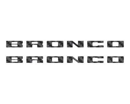Bronco Running Board Letter Inserts/Overlays Fits 2021 - 2026 Ford Bronco - Speedlogix