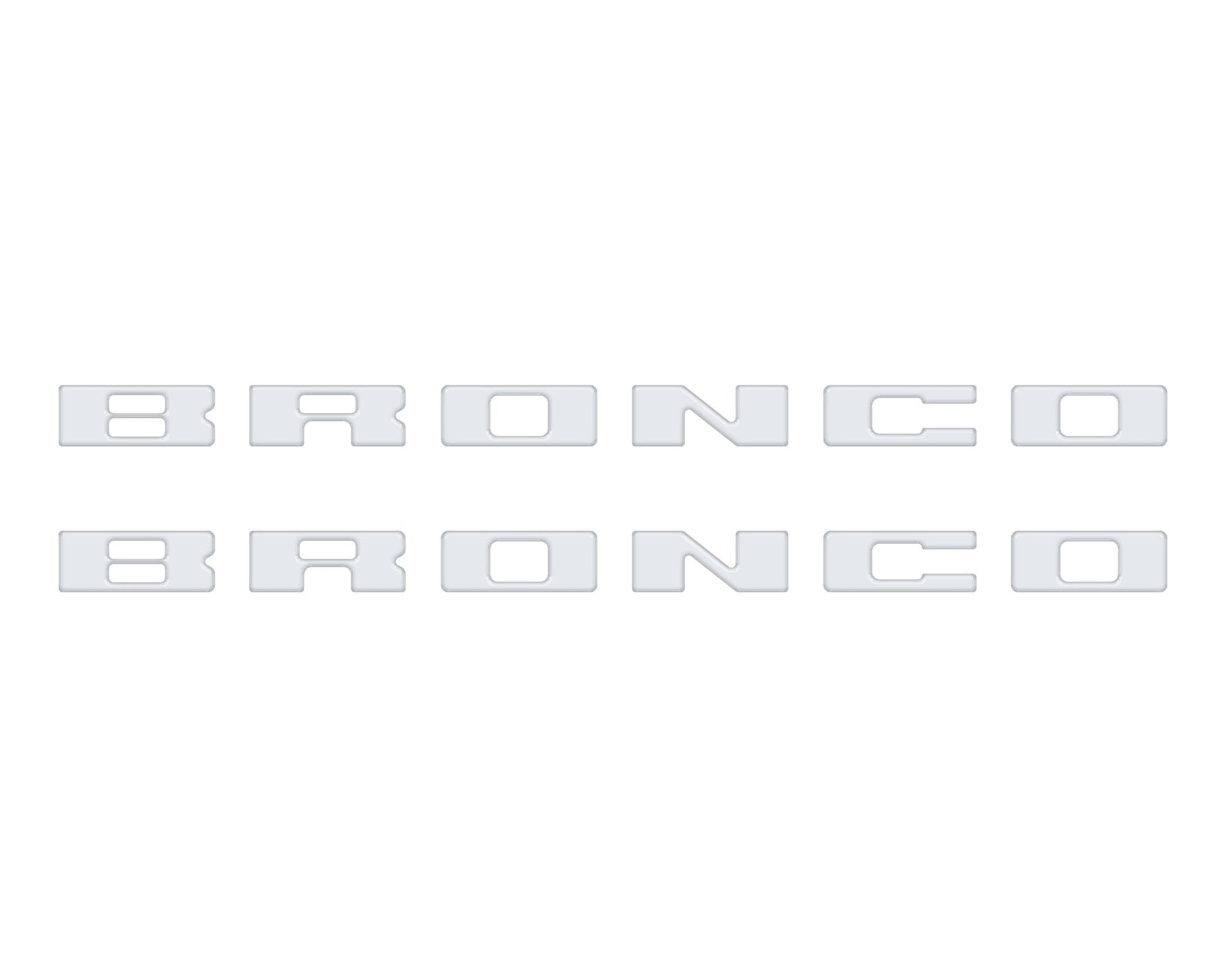 Bronco Running Board Letter Inserts/Overlays Fits 2021 - 2026 Ford Bronco - Speedlogix