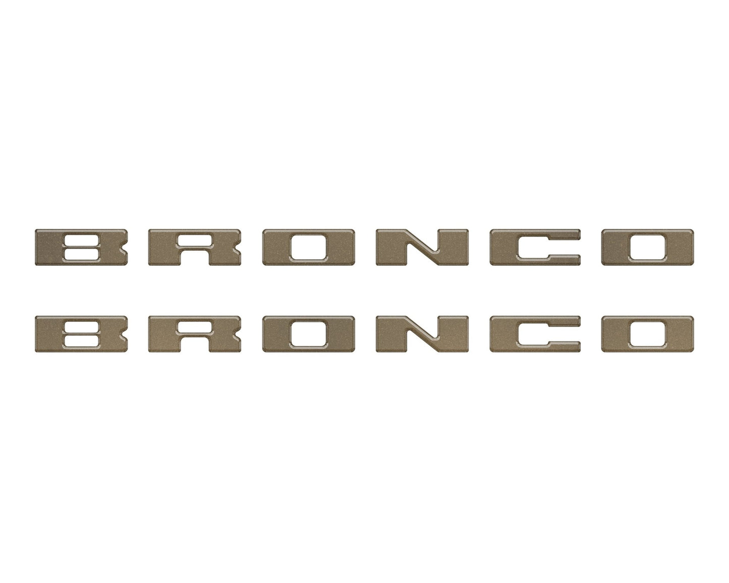 Bronco Running Board Letter Inserts/Overlays Fits 2021 - 2026 Ford Bronco - Speedlogix