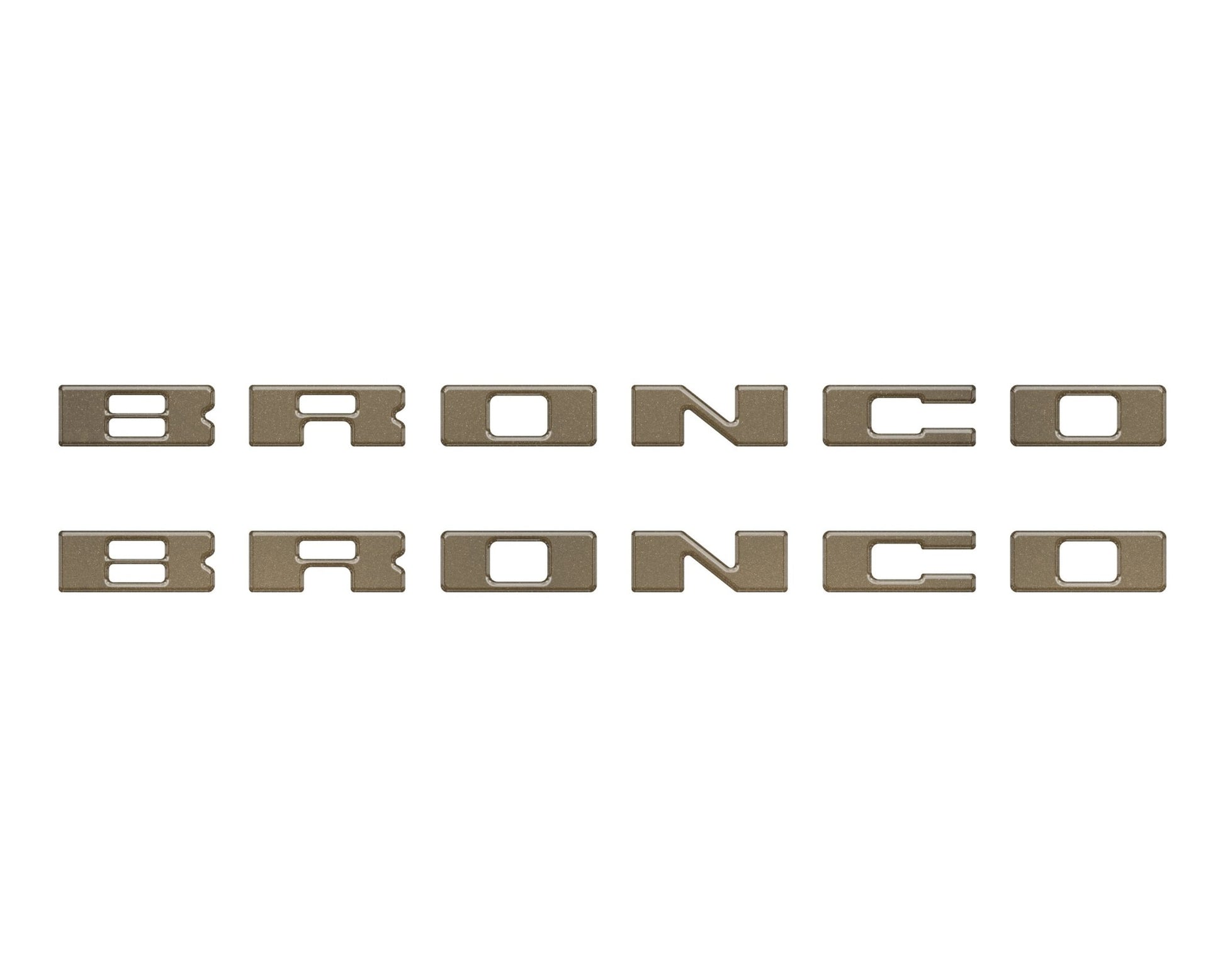 Bronco Running Board Letter Inserts/Overlays Fits 2021 - 2026 Ford Bronco - Speedlogix