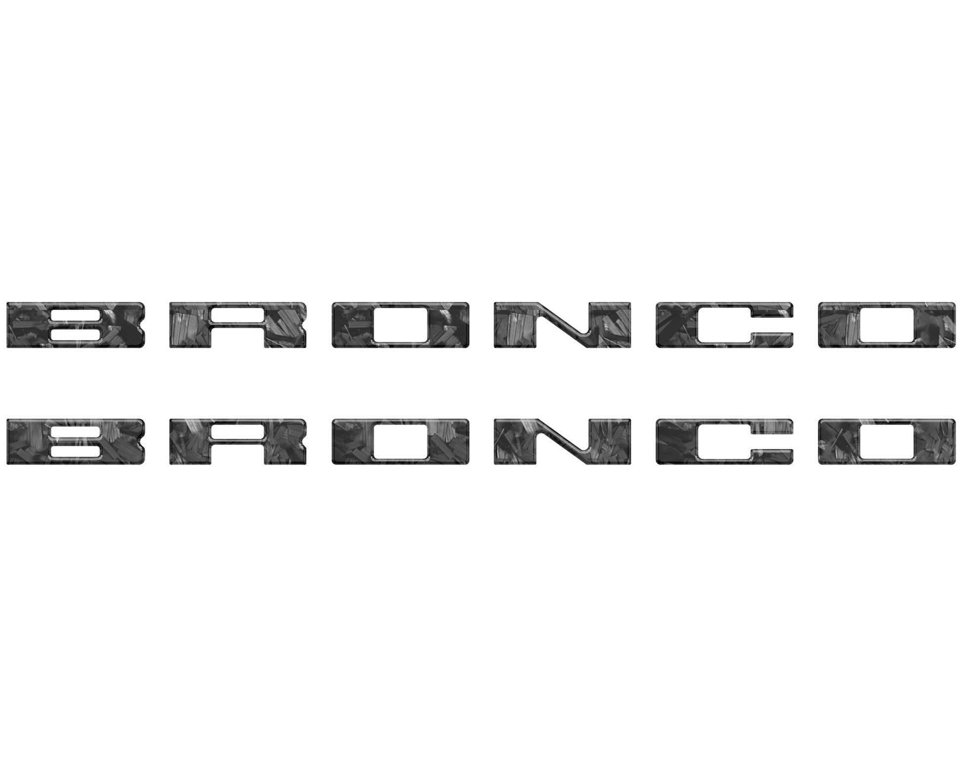 Bronco Running Board Letter Inserts/Overlays Fits 2021 - 2026 Ford Bronco - Speedlogix