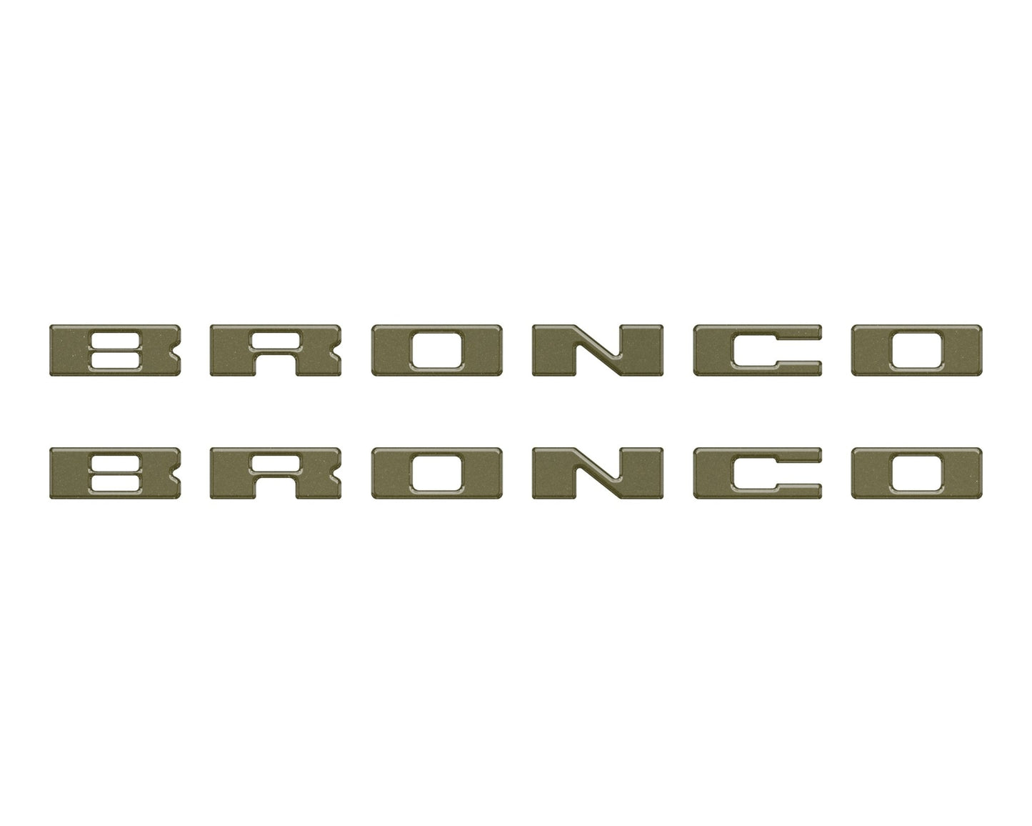 Bronco Running Board Letter Inserts/Overlays Fits 2021 - 2026 Ford Bronco - Speedlogix