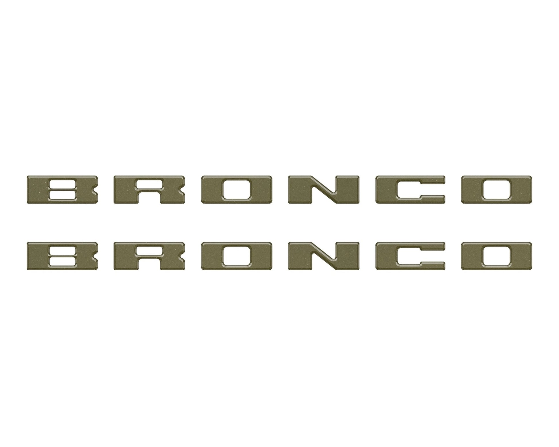 Bronco Running Board Letter Inserts/Overlays Fits 2021 - 2026 Ford Bronco - Speedlogix