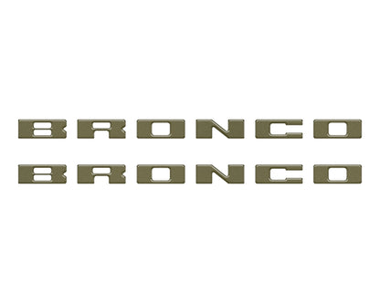 Bronco Running Board Letter Inserts/Overlays Fits 2021 - 2026 Ford Bronco - Speedlogix
