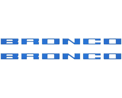 Bronco Running Board Letter Inserts/Overlays Fits 2021 - 2026 Ford Bronco - Speedlogix