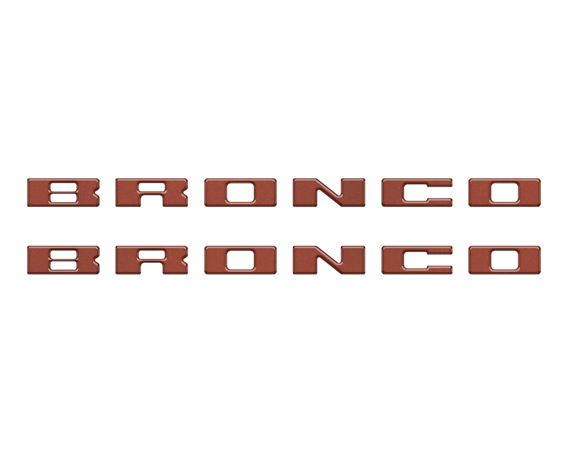 Bronco Running Board Letter Inserts/Overlays Fits 2021 - 2026 Ford Bronco - Speedlogix