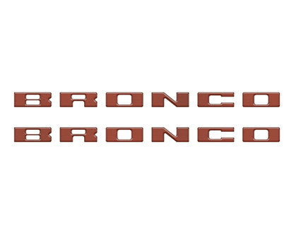 Bronco Running Board Letter Inserts/Overlays Fits 2021 - 2026 Ford Bronco - Speedlogix
