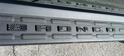 Bronco Running Board Letter Inserts/Overlays Fits 2021 - 2026 Ford Bronco - Speedlogix