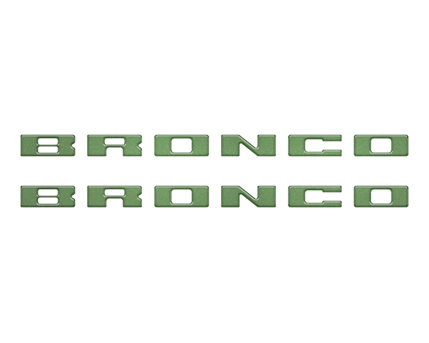 Bronco Running Board Letter Inserts/Overlays Fits 2021 - 2026 Ford Bronco - Speedlogix