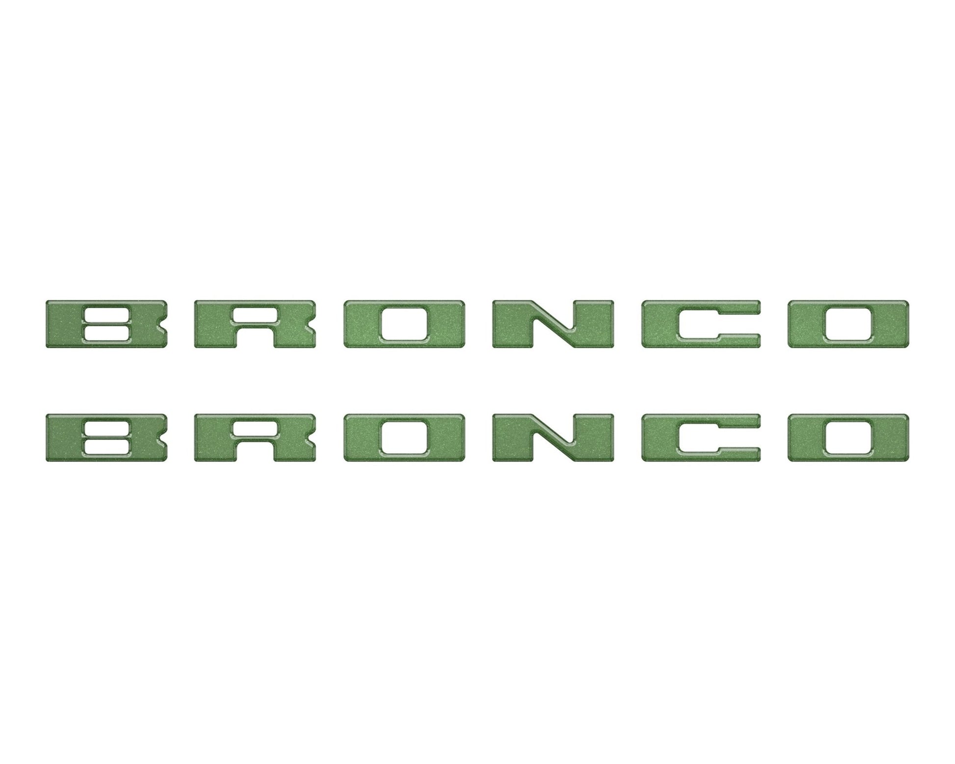 Bronco Running Board Letter Inserts/Overlays Fits 2021 - 2026 Ford Bronco - Speedlogix