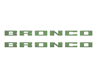 Bronco Running Board Letter Inserts/Overlays Fits 2021 - 2026 Ford Bronco - Speedlogix
