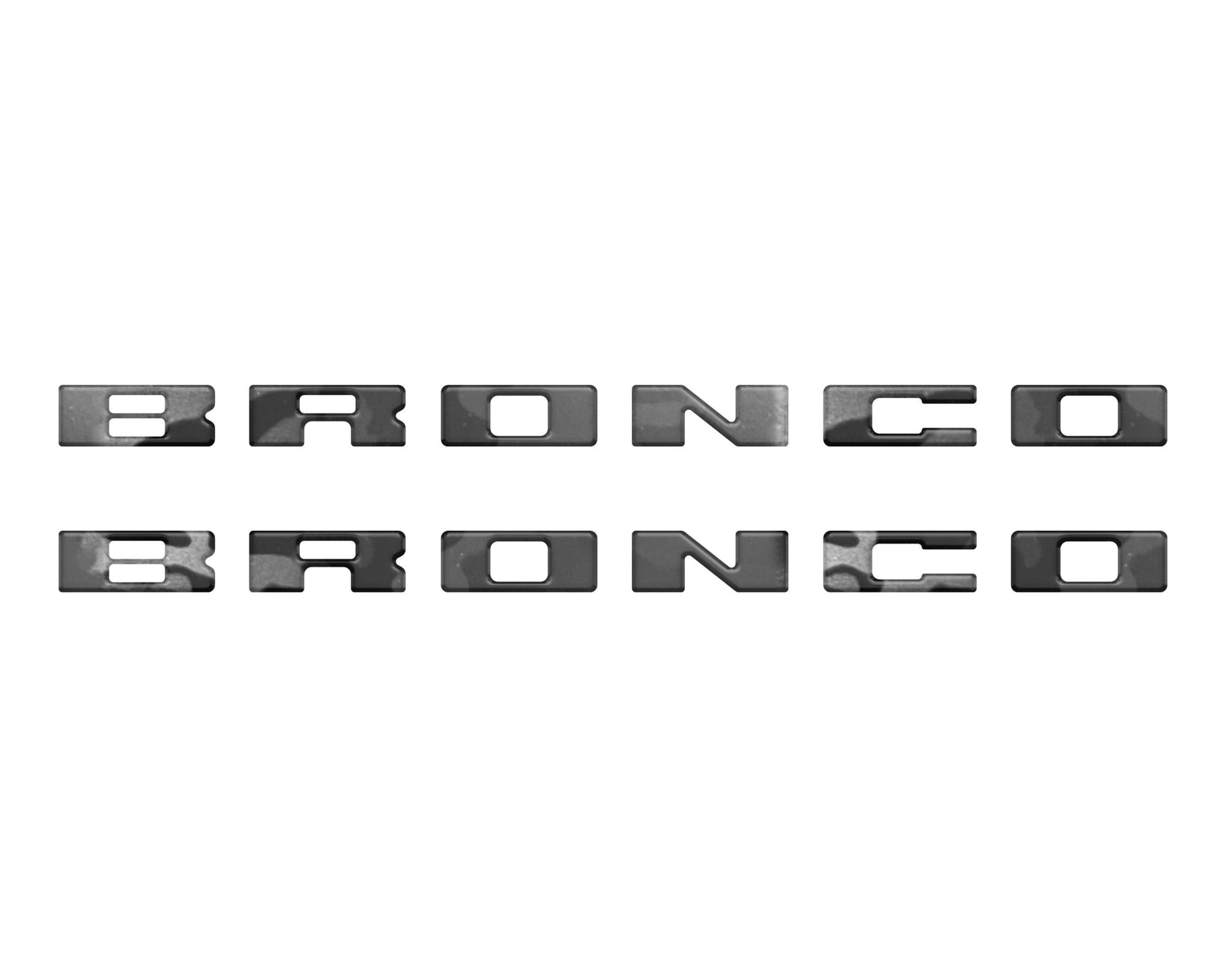 Bronco Running Board Letter Inserts/Overlays Fits 2021 - 2026 Ford Bronco - Speedlogix