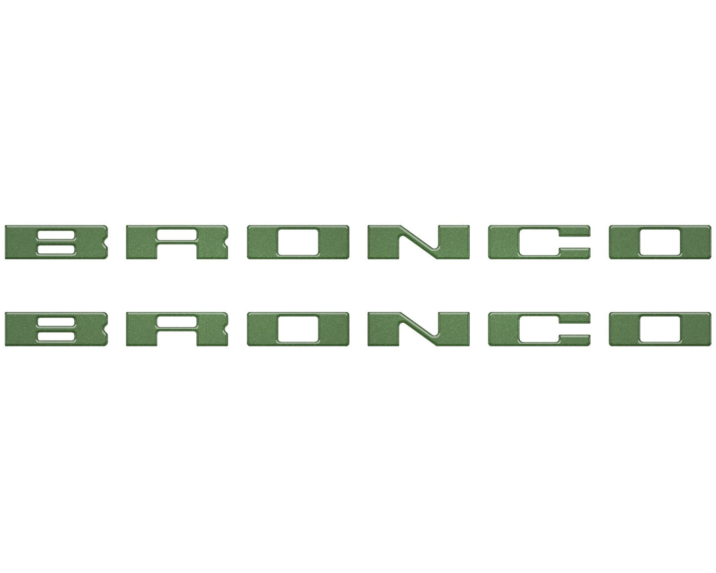 Bronco Running Board Letter Inserts/Overlays Fits 2021 - 2026 Ford Bronco - Speedlogix