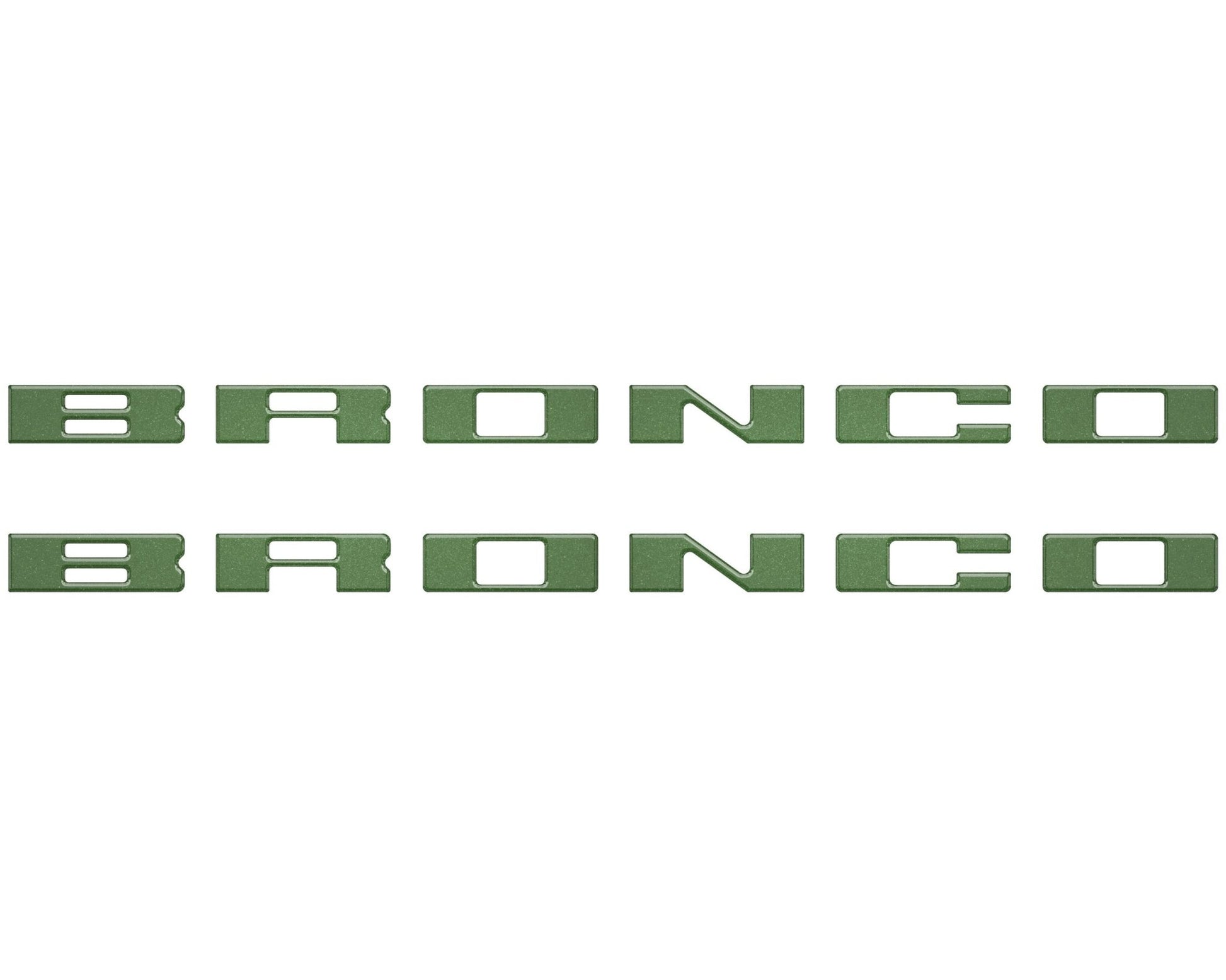 Bronco Running Board Letter Inserts/Overlays Fits 2021 - 2026 Ford Bronco - Speedlogix