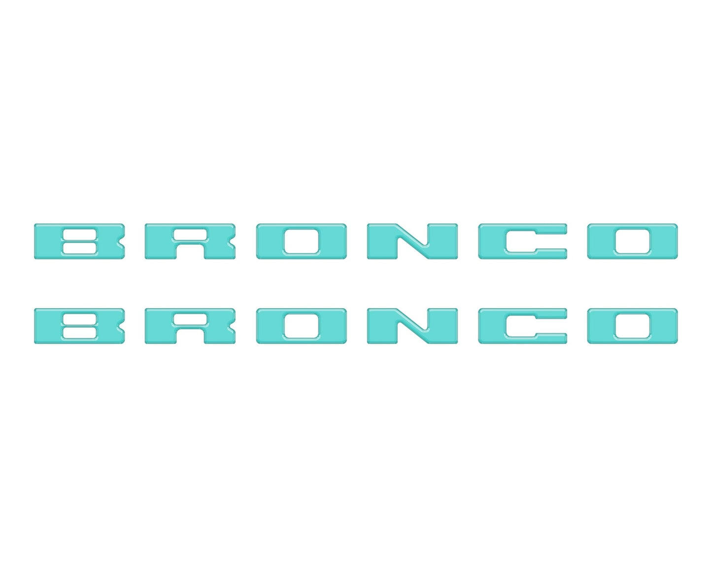 Bronco Running Board Letter Inserts/Overlays Fits 2021 - 2026 Ford Bronco - Speedlogix